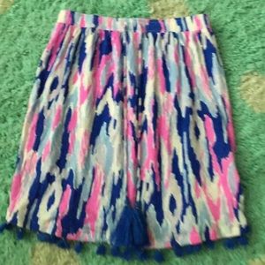 Lilly Pulitzer Ladies Palma Tube Top Amethyst One Too Many Shirt XXS Tassel Blue